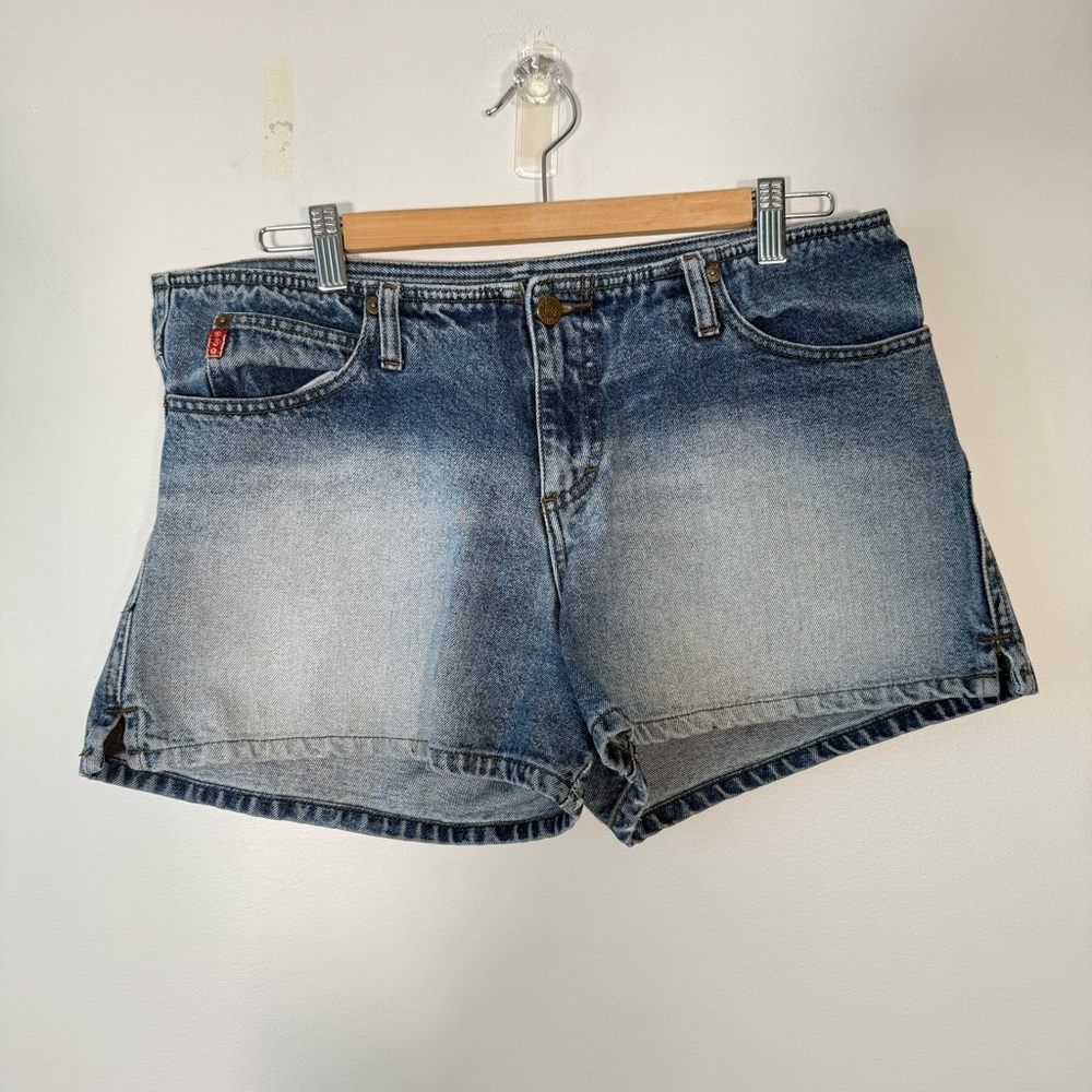 Y2K Mud Denim Short Shorts Faded 90s 100% Cotton 13